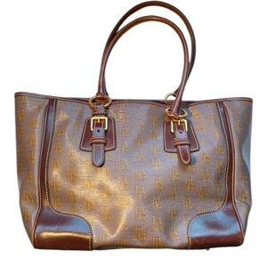 Dooney & Bourke Brown Monogram Tote Bag